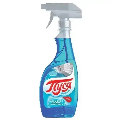 Засіб мийний для ванн та сантехніки з ароматом морської свіжості, ТМ «Пуся» 500 мл